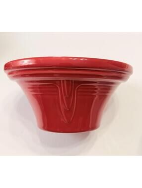 Fiesta Made In USA Homer Laughlin Fiestaware Scarlet Red Hostess Bowl 7 3/4"